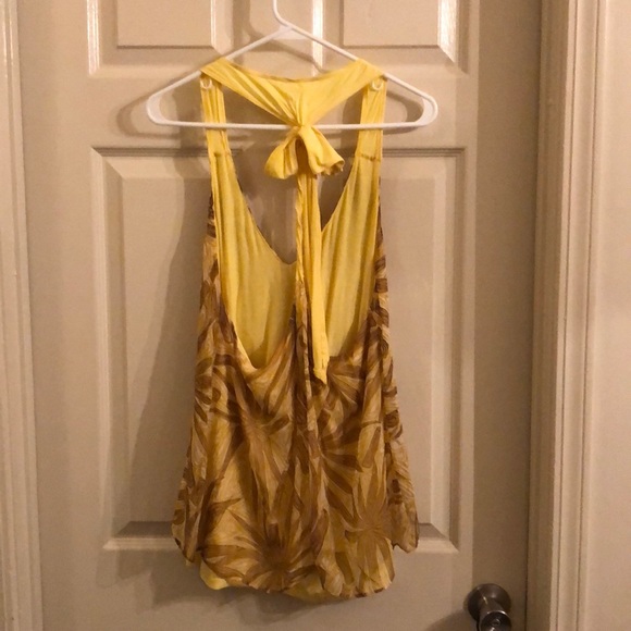 Anthropologie yellow halter top - Picture 4 of 4